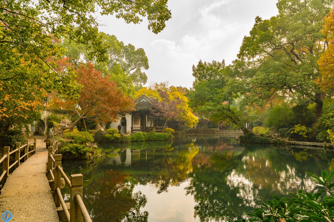 惠山古镇寄畅园这里的秋天美成一幅画
