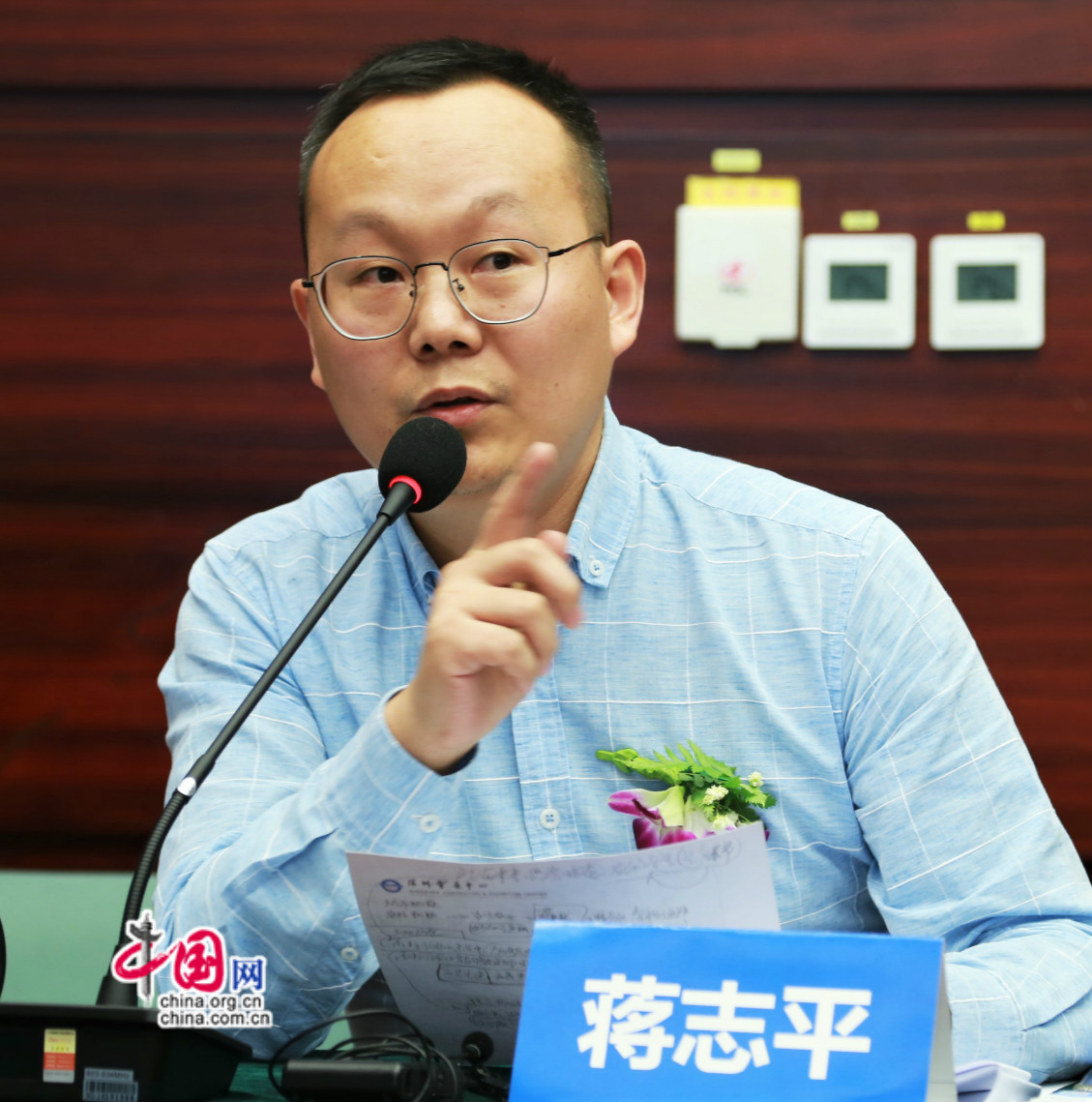 深圳翔农创新科技公司副总裁,合伙人 蒋志平 中国网记者胡俊 摄