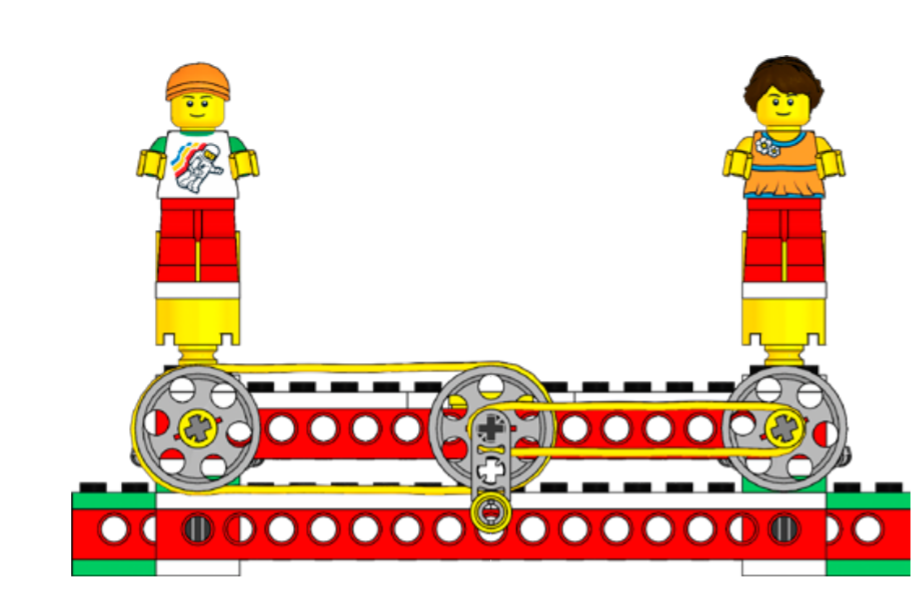 乐高简单机械的滑轮部分怎么玩?_传动
