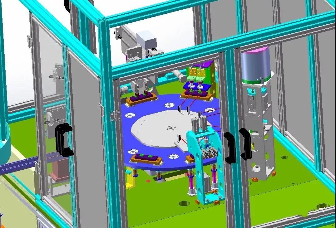 今日分享 多工位压装检测装置3d图纸 solidworks设计