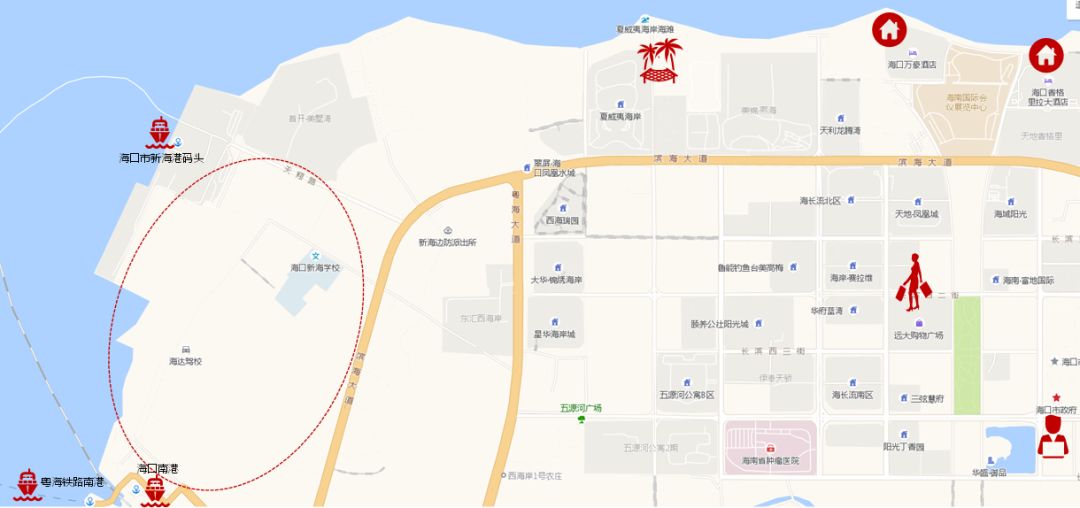 挂牌宗地明确为建设海口市国际免税城项目的商业配套用地,用地毗邻