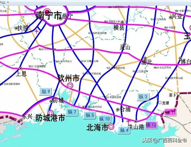 广西2018-2030年高速公路网规划图,县县通高速率达89%