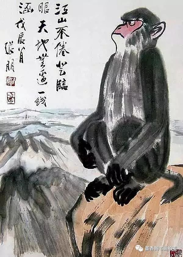 这位大师画猴,妙!_张朋