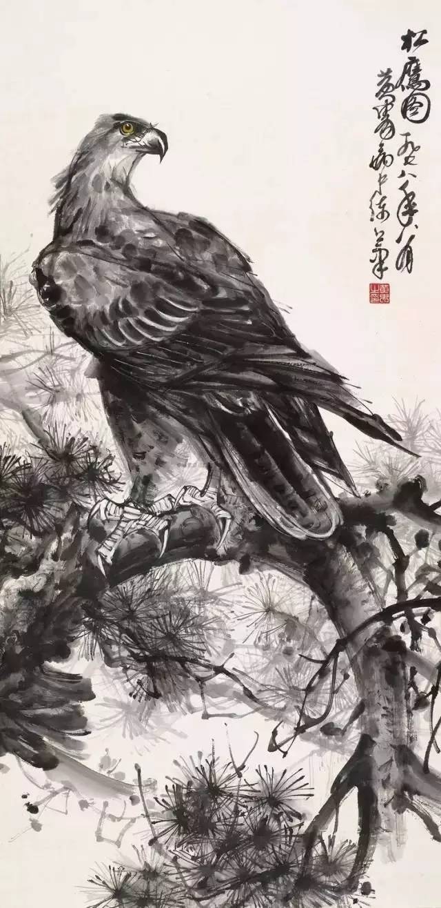 齐白石 鹰