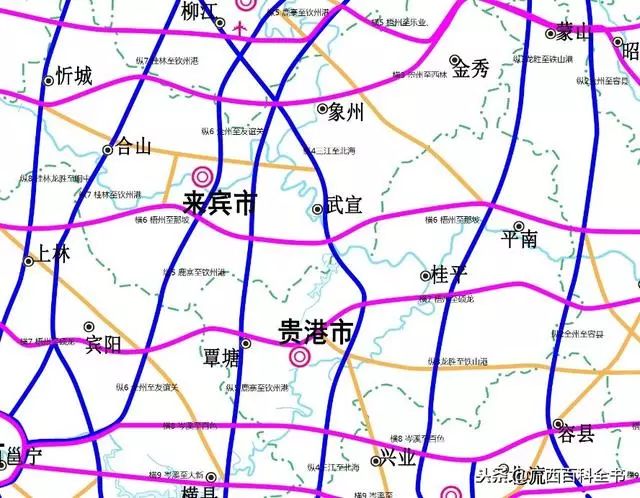 广西2018-2030年高速公路网规划图,县县通高速率达89%