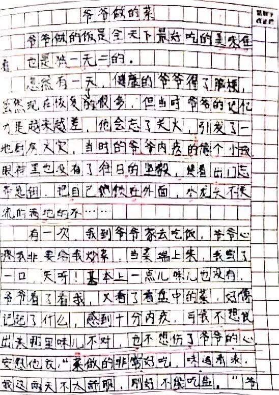 11岁女孩的一篇作文令人流泪