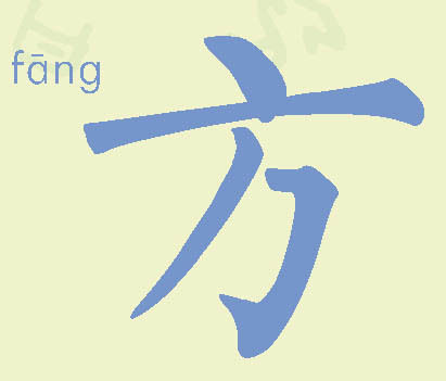 "方"是象形字,本义是并行的两只船.