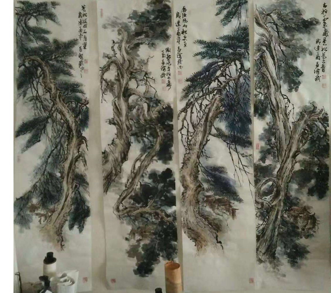 当代著名画家吕海斌国画作品欣赏