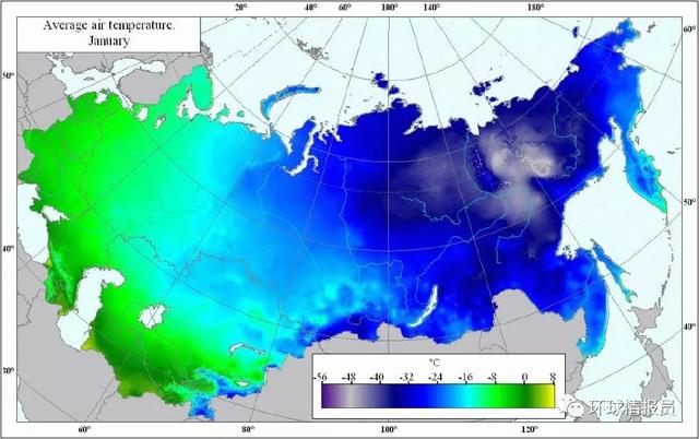 一月平均气温,西伯利亚地区极寒土地利用价值低虽有漫长海岸线,但常年