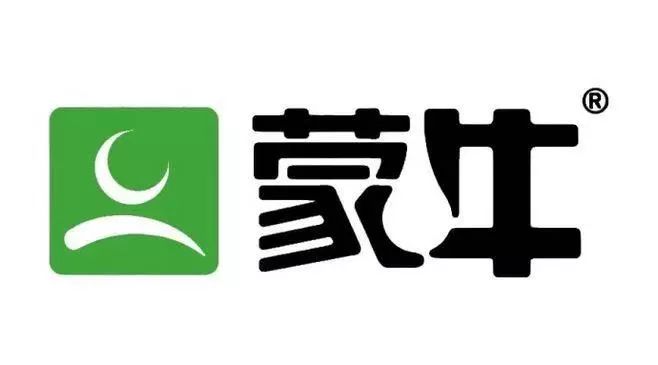 蒙牛的logo在蒙字和牛字中间