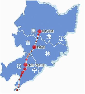 长白乌及规划的四通3条高铁南部衔接沈丹,丹大2条高铁并通过与秦沈客