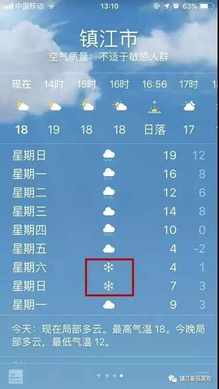 镇江天气预报一周7天详情