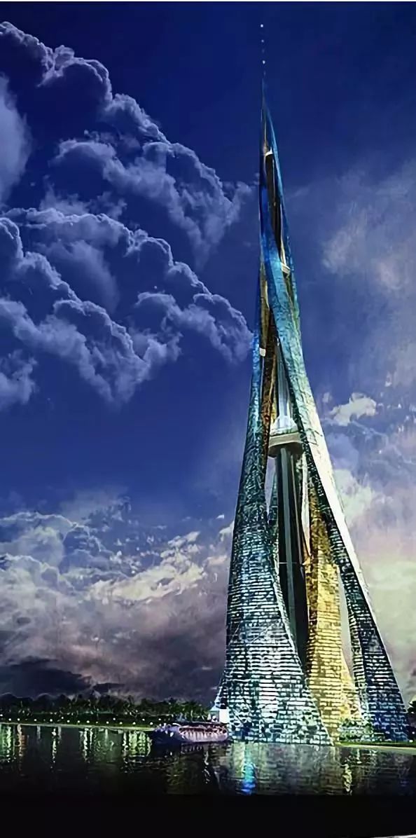1,迪拜城市大厦(高2400m)