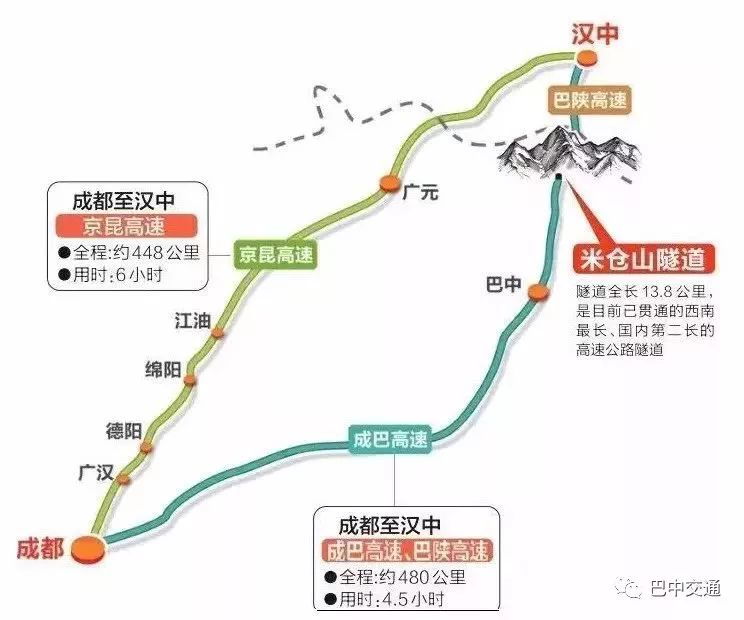 巴中,南江汉中高速线路班车正式开通运行!