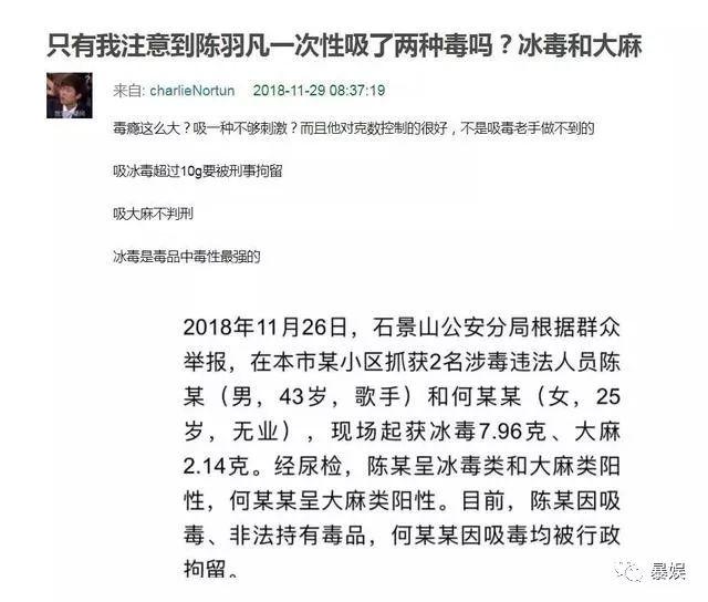 沒想到陳羽凡吸毒卻洗白了白百何 娛樂 第23張