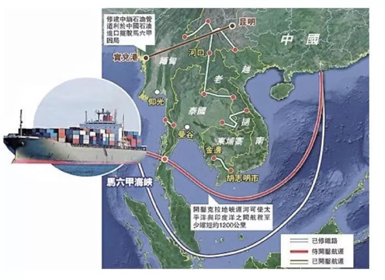 泰国的克拉地峡运河即将开挖,如果克拉地峡运河一旦通航,未来的海上新