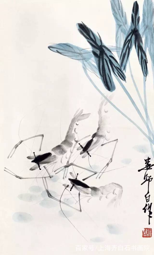 齐白石美术馆签约画家-汤发周分享:中国画家千千万万,画"虾"不只有