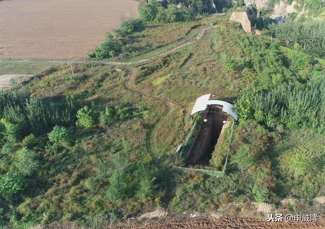 黄河西岸:航拍梁带村芮国墓地遗址