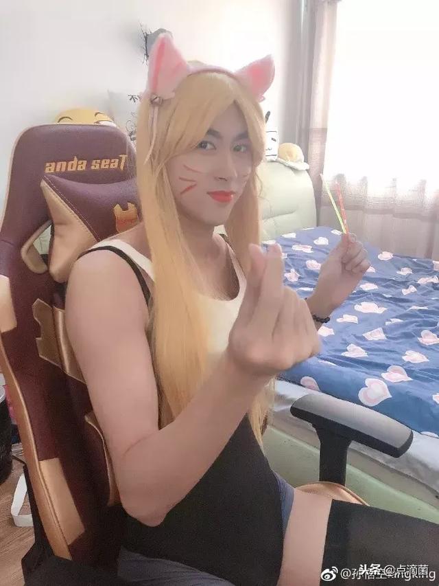 lol主播孙悟空kda阿狸cosplay!女装只有0次和无数次