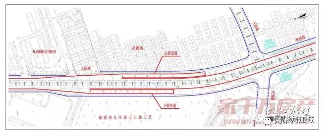 中心城区快速路无缝对接柴桑区高架双向六车道直通九江南高铁站