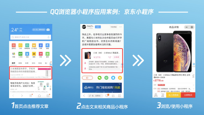 《QQ浏览器推小程序，微信小程序三步完成接入》