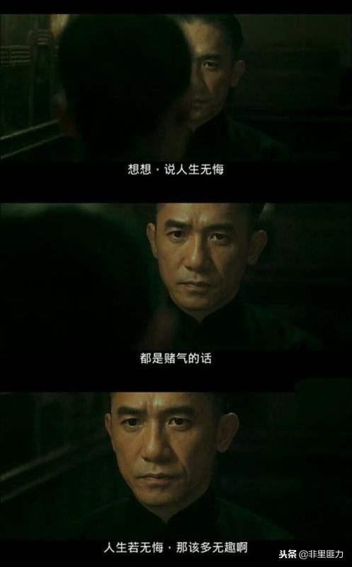 那该多无趣啊人生若无悔都是赌气的话想想,说人生无悔《一代宗师》