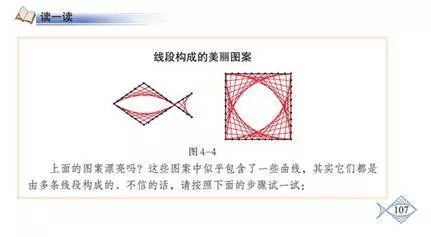 几何知识,在七年级上册教材中有一篇拓展阅读《线段构成的美丽图案》