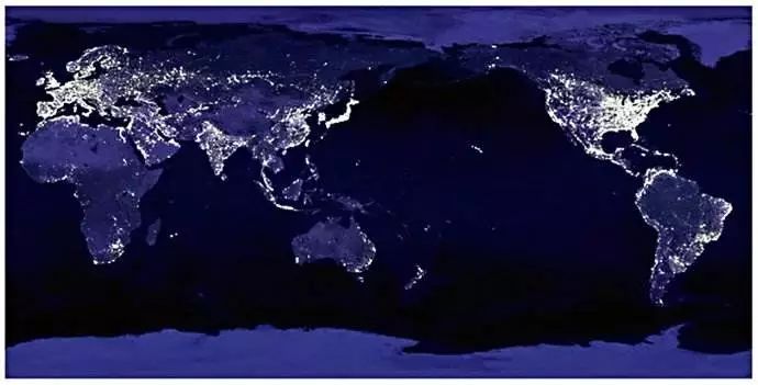 世界夜晚的灯光图