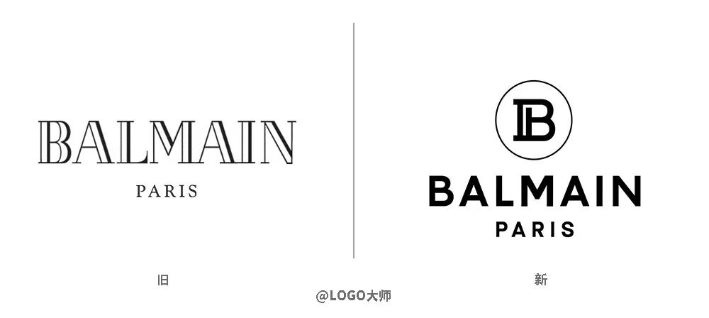 mj最爱的奢侈时装品牌balmain换logo了!