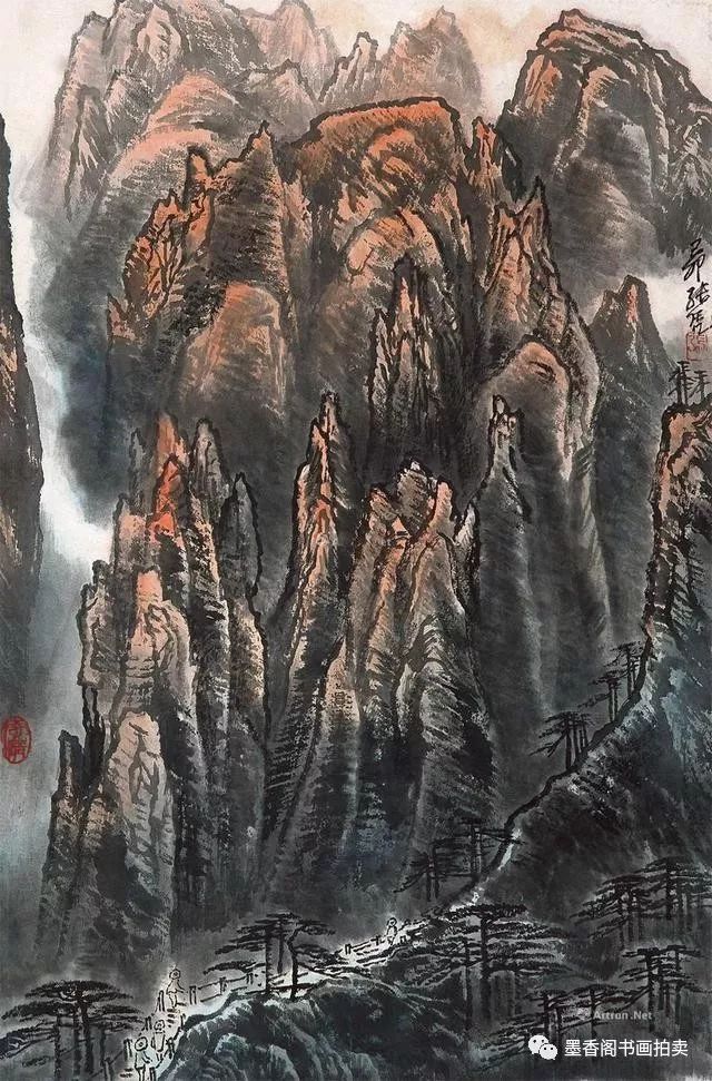 李可染"最钟爱的得意门生"|张凭山水作品欣赏_中国画系