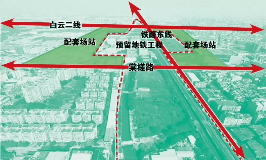 主要包括三大方面:配套场站工程,周边配套市政道路工程(白云二线,棠槎