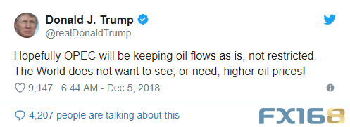 OPEC减产恐无果而终？原油上演倒V反转特朗普又发推了