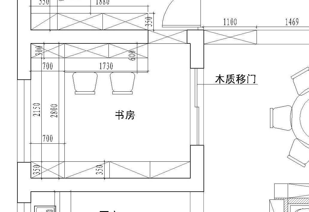 书房平面图