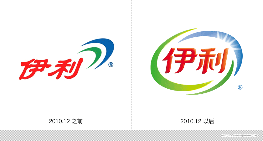 伊利换新logo了!