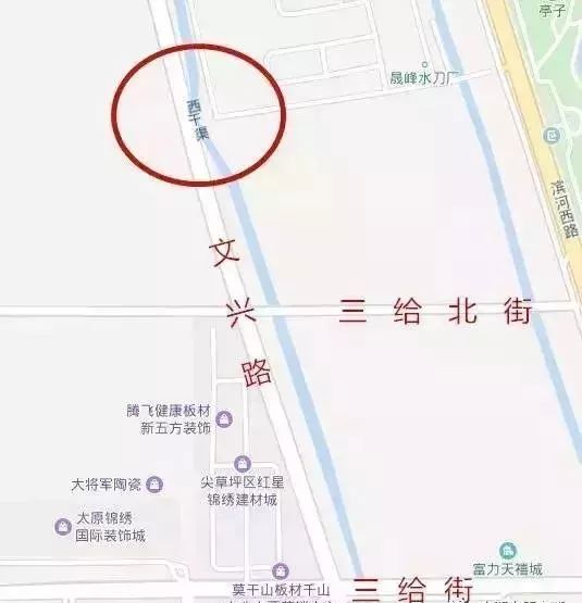 文兴路与规划汾西街