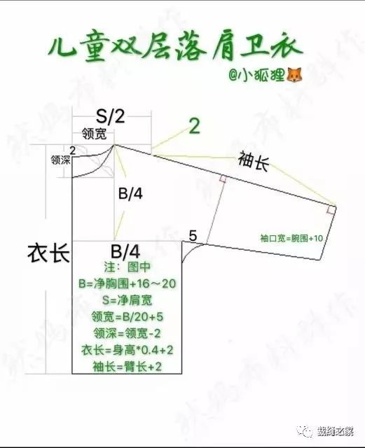 卫衣造起来附参考裁剪图_图纸