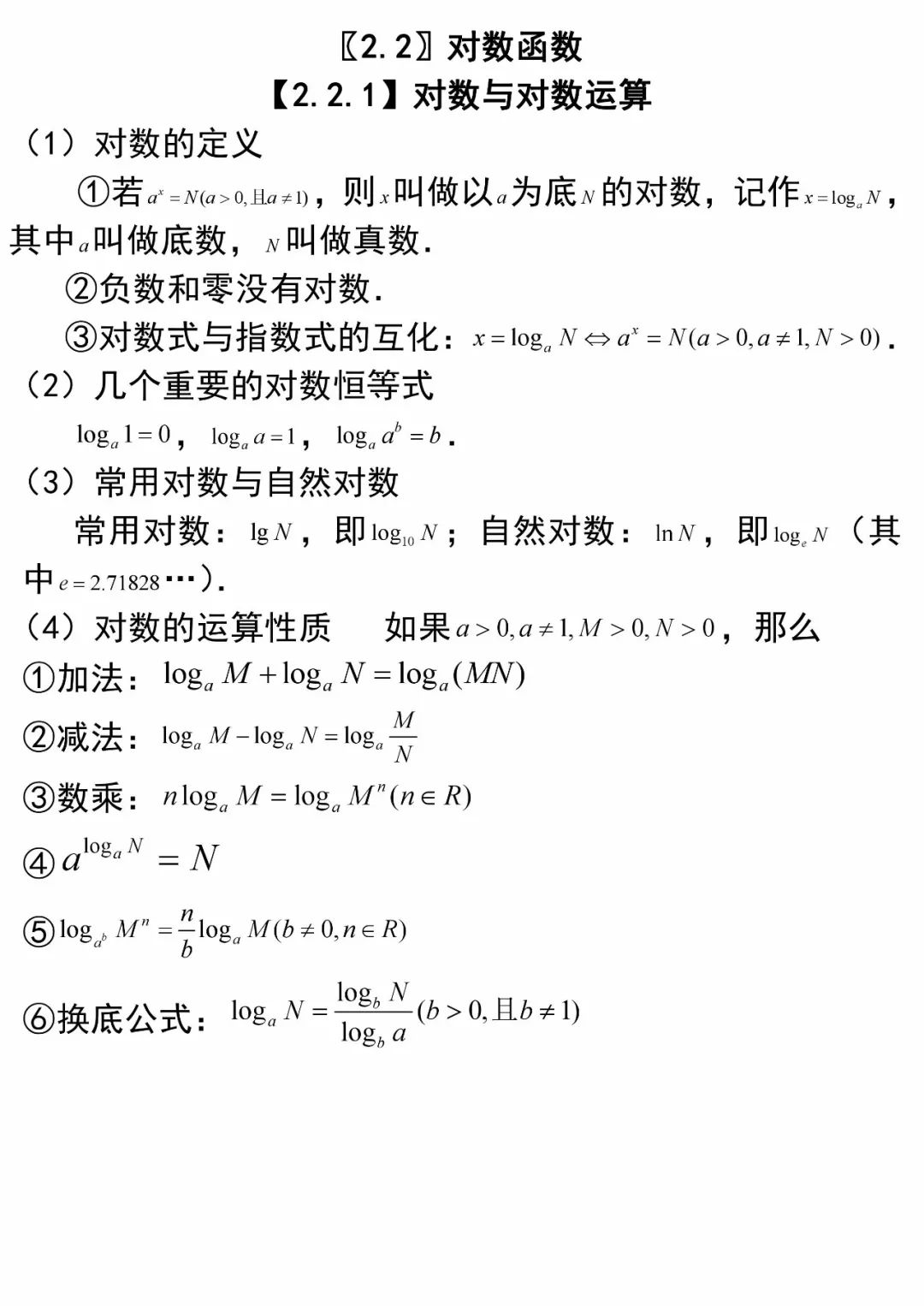 高中数学指数函数/幂函数/对数函数/二次函数全解析!