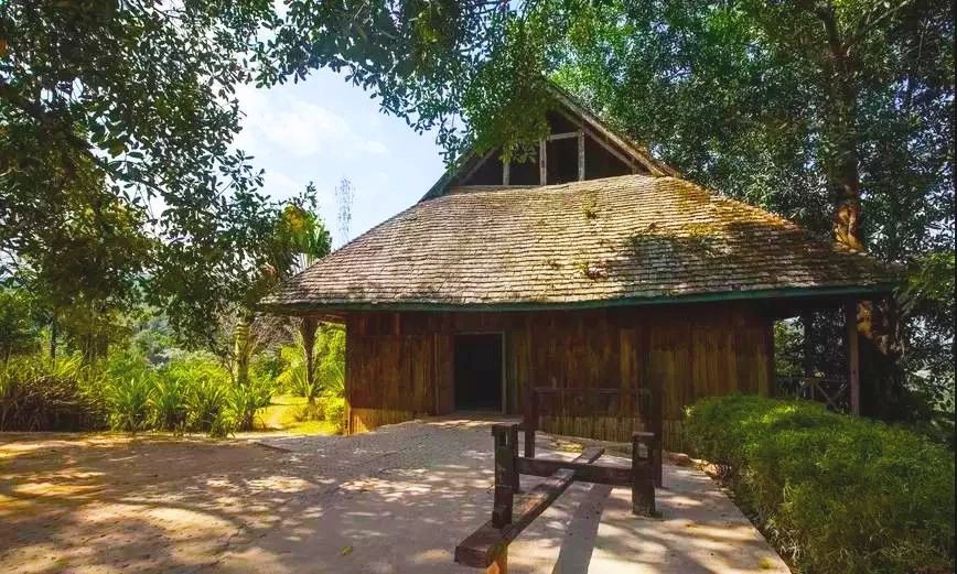 基诺族住房一般为干栏式竹楼,茅草覆顶,多是一个小家庭住一竹楼,包括