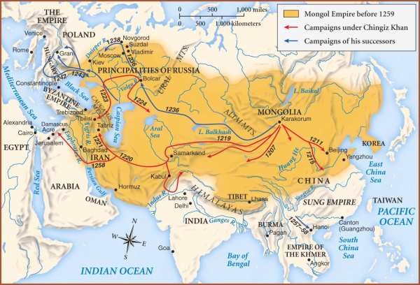 地图看世界;为何是游牧民族建立古代领土最大的蒙古帝国?