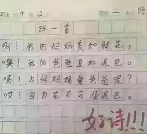 笑哭!现在的小学生作文牛x上天了