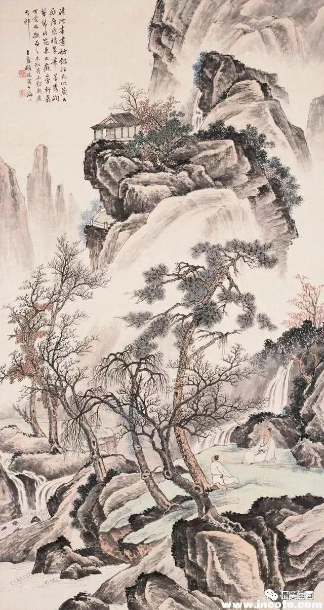 国画名家精品山水画100幅,看尽大千世界!