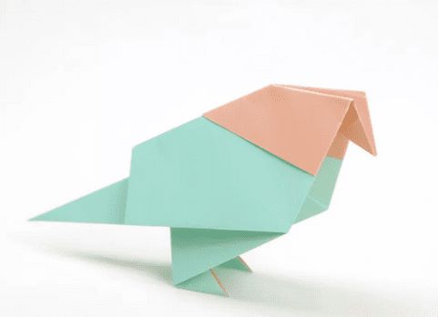 折纸| 可爱又能站立的小鸟