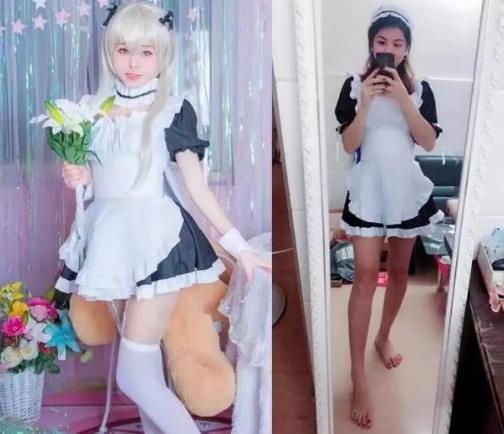 辣眼的洛丽塔买家秀女仆装被穿成服务员还惊艳女装大佬