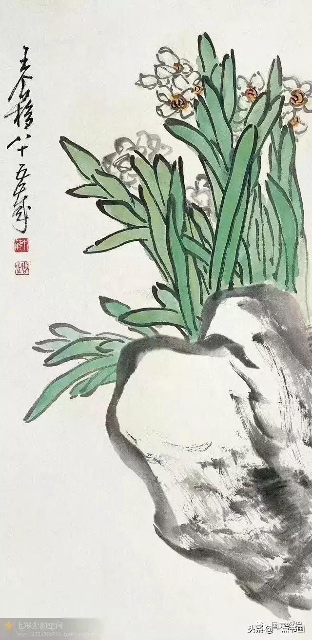 名家笔下的国画水仙荟萃