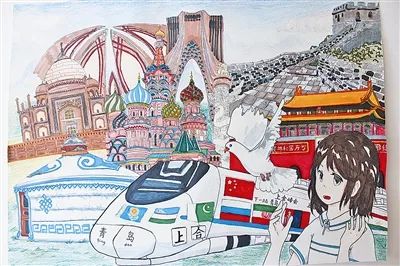 画出"上合"最美的风景 ,全市中小学生暑假绘画比赛部分优秀作品展示