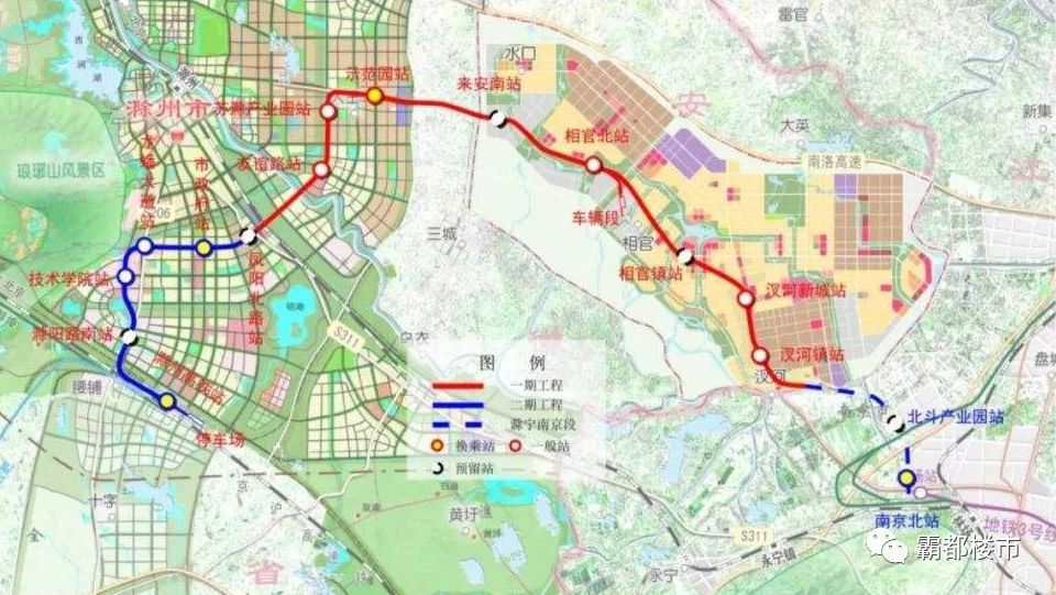 设站16座(含预留5座),其中站3座,高架站座,线路西起滁州市高