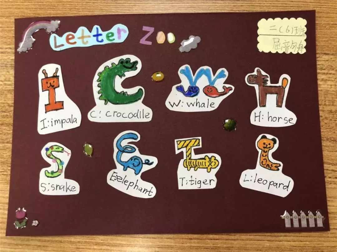 【创意致远】我的英文字母会说话——二年级英文字母创意画