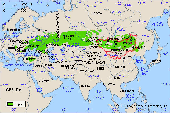 地图看世界;为何是游牧民族建立古代领土最大的蒙古帝国?