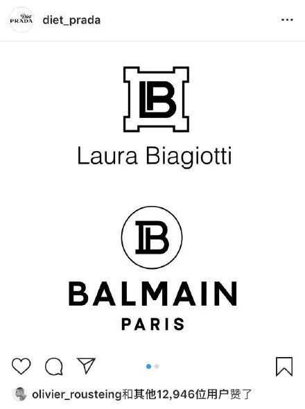 mj最爱的奢侈时装品牌balmain换logo了