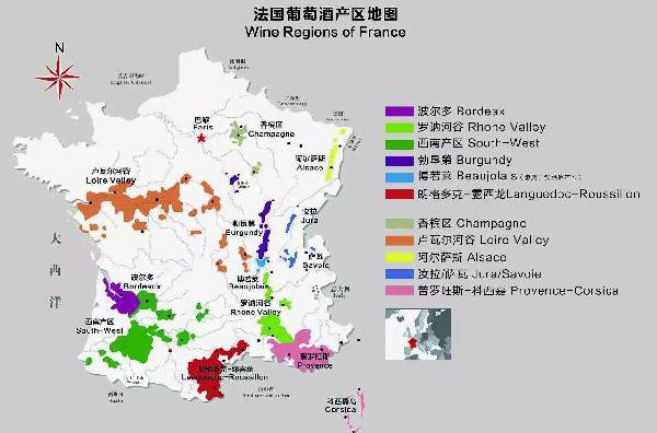 涨知识|葡萄酒产区—法国产区